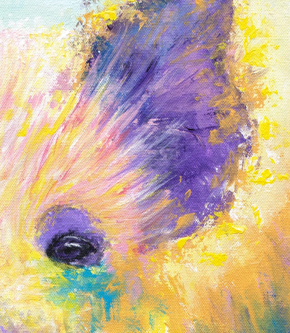 Pig Painting - Rainbows Aren't for Dinner - 16x20" - Image 4
