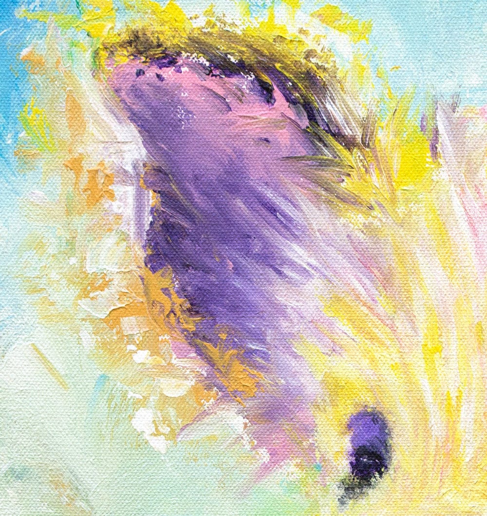 Pig Painting - Rainbows Aren't for Dinner - 16x20" - Image 5